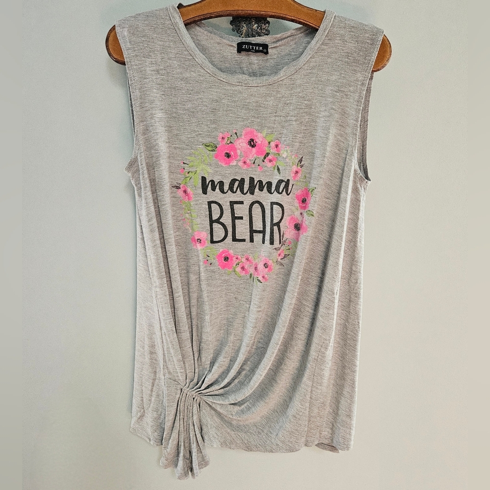 ⭐️ Mama Bear Gray Tank Top - size Medium